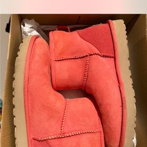 UGG Vibrant Coral Suede Boots